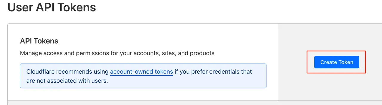 Create API Token