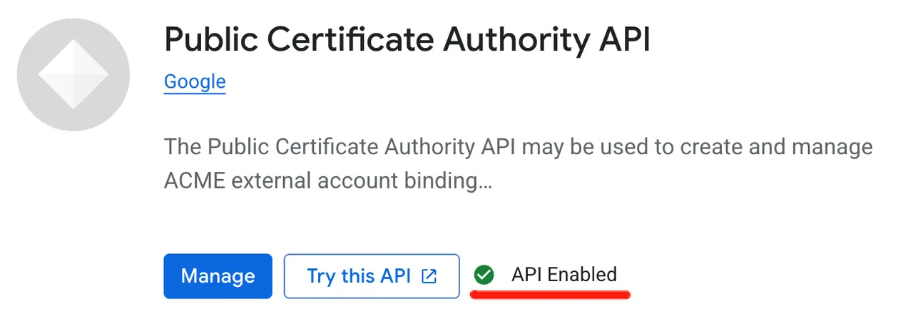 Enable API